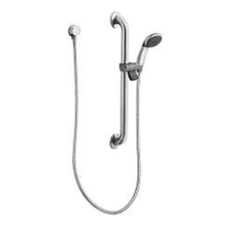 Moen Slide Bar/Grab Bar Shower Chrome/Stainless 52224GBM25